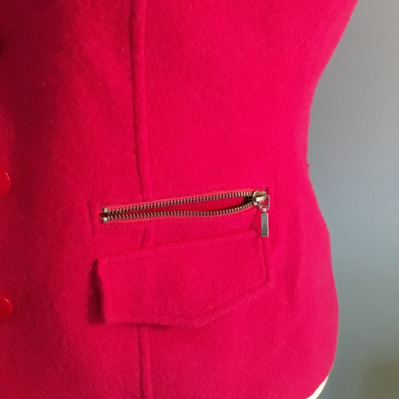 Tribal Boiled Wool Blazer Jacket Hot Pink Magenta - Picture 3 of 7